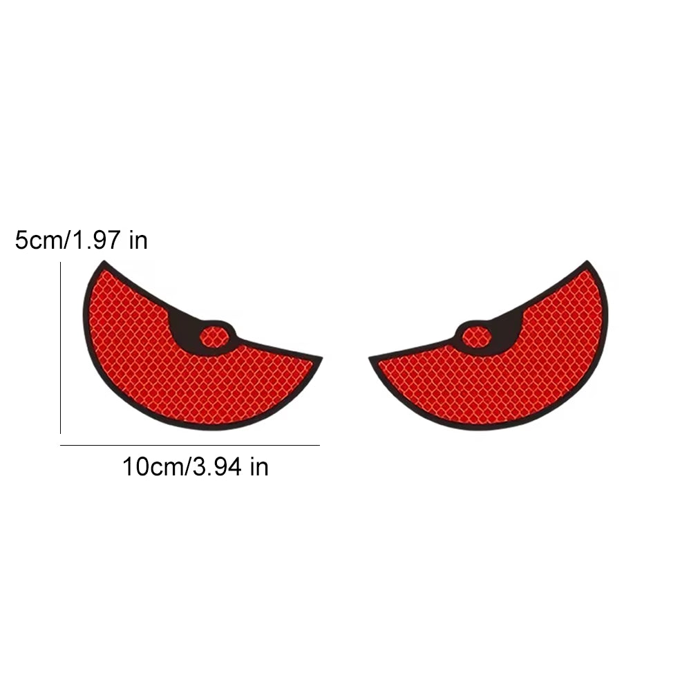2Pcs/Set Reflective Car Stickers Motorbike Helmet Improve Your Vehicle'S Visibility and Safety with Devil Eye Stickers