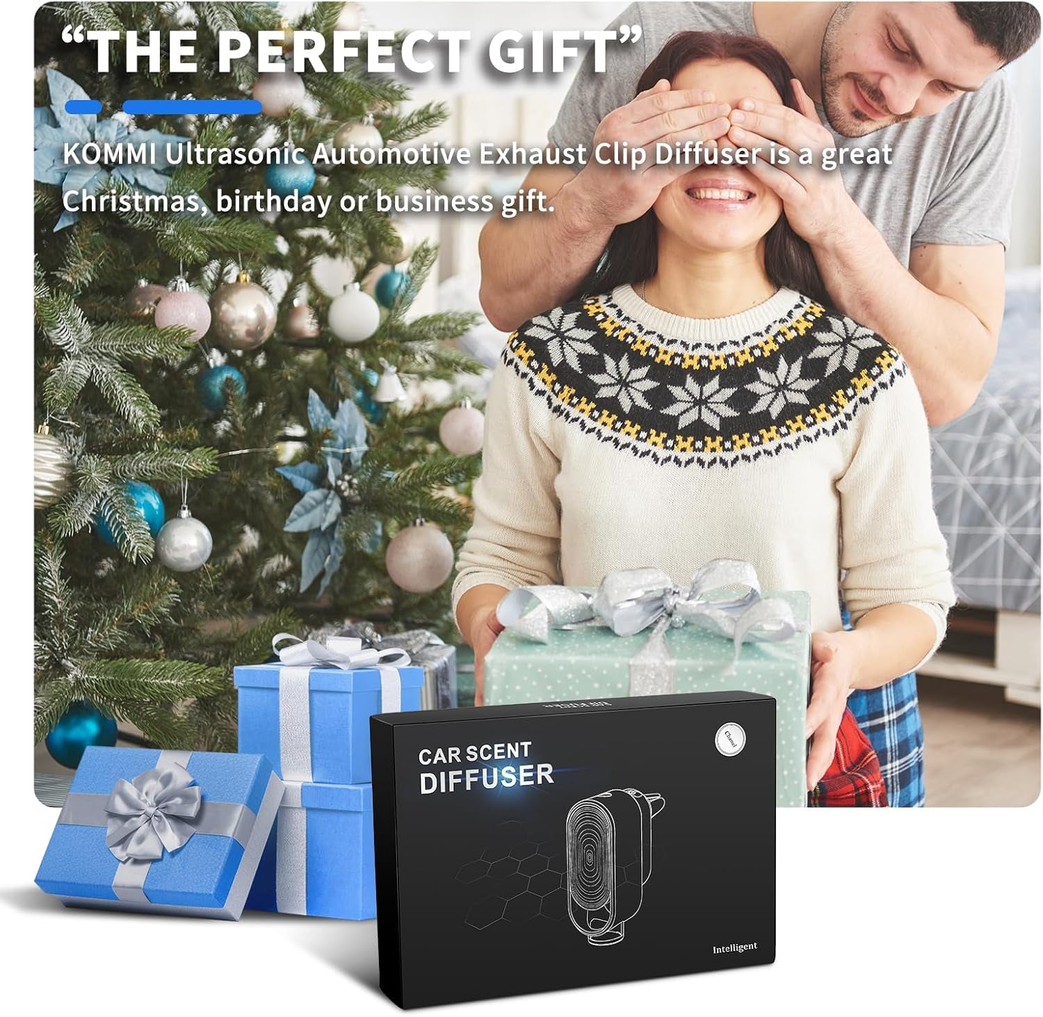 Smart Air Freshener Car Diffuser Aroma Spray Automatic Interior Car Air Freshener(Diffuser with 4 Essential Oil) (Channel)