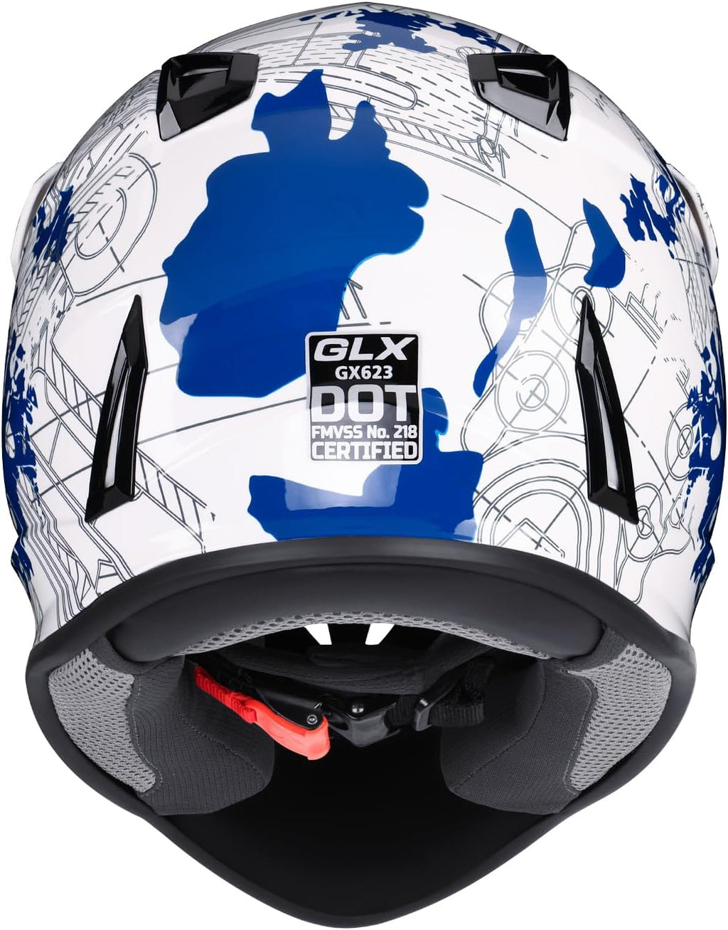 GX623 Youth Atv/Dirt Bike Helmet Combo - Modern, Medium - DOT
