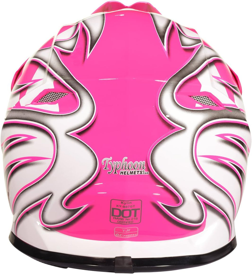 Typhoon Youth Kids Offroad Gear Combo Helmet Gloves Goggles DOT Motocross ATV Dirt Bike MX Motorcycle