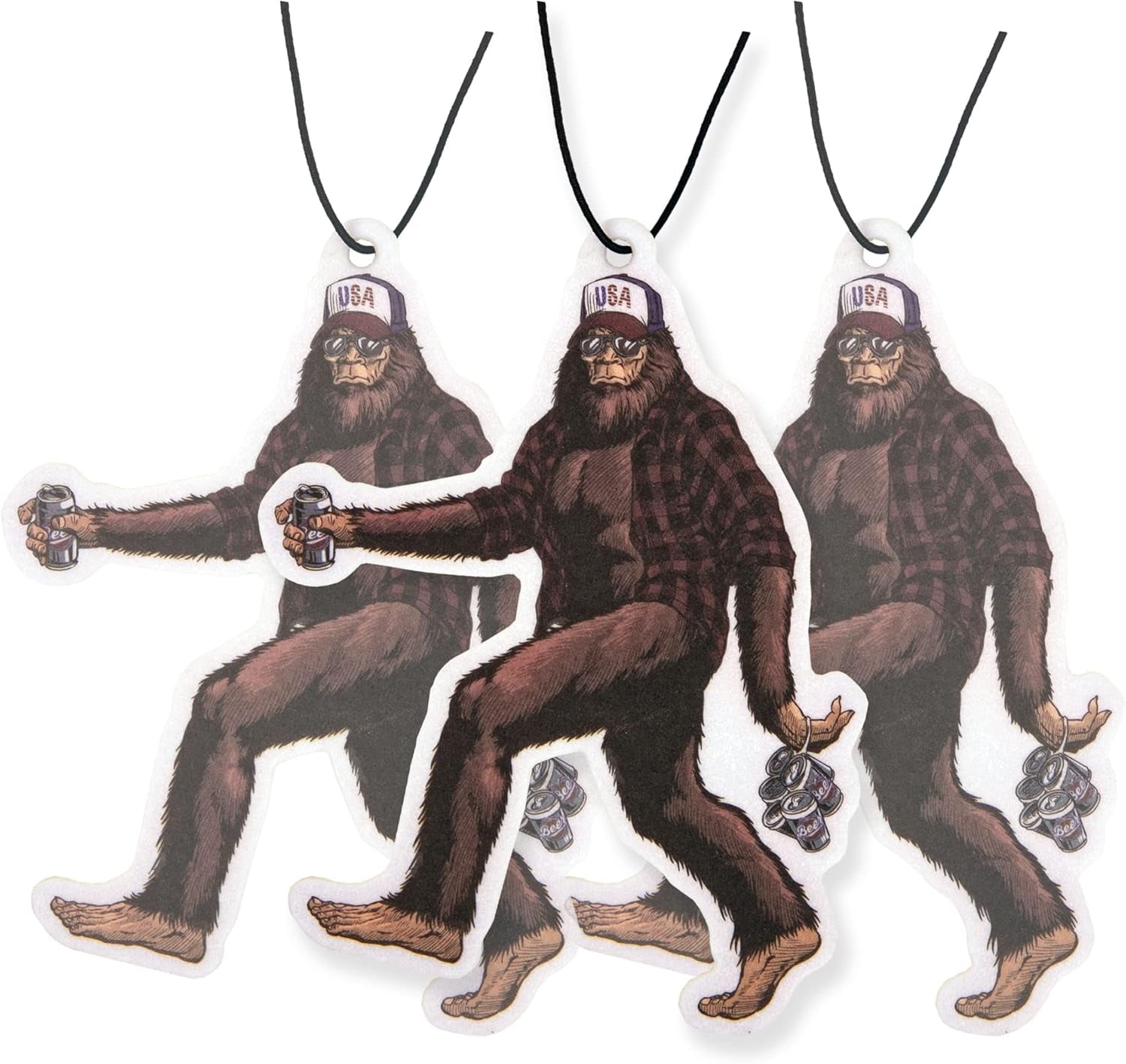Sasquatch Car Air Fresheners 4 Pack, Car Air Fresheners Scented with Premium Oils by  (4 Pack)